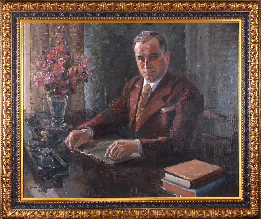 Portrait of Peter Haselbaum, Mayor of Talsi (1939-1940)