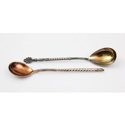 Two silver spoons