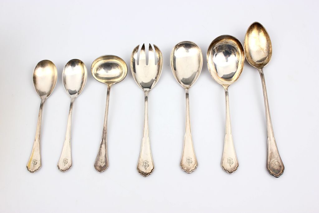 Silver Cutlery Set (incomplete set)