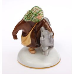 Porcelain figure “Ukutis with a dog”