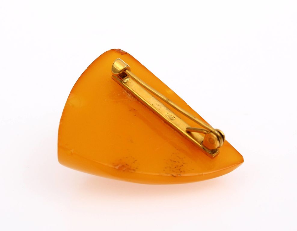 100% Natural Baltic amber brooch/pin, 6.56 g