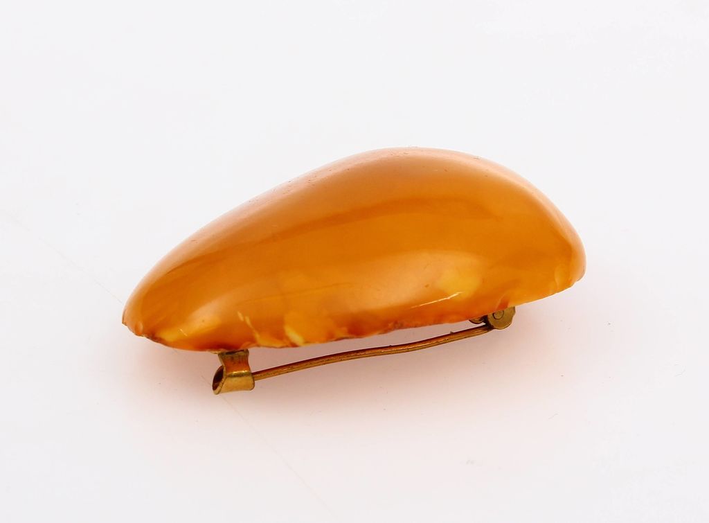 Amber brooch