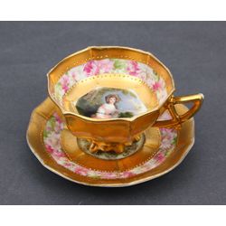 Porcelain cup with saucer