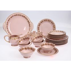 Porcelain set for 6 people (missing kettle)