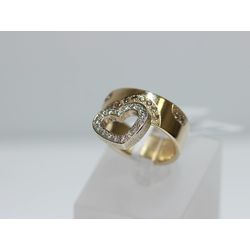 Gold ring with brilliants