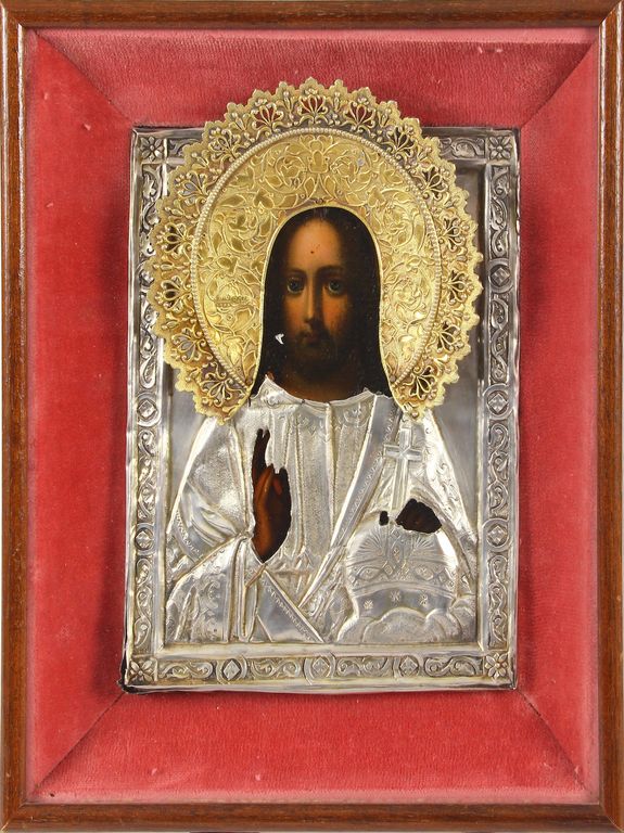 Wooden Icon with 84th silver purity finish
