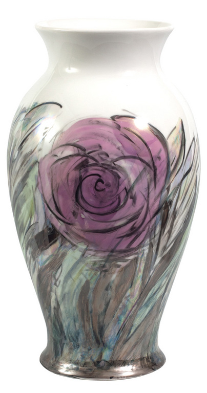 Окрашенные фарфоровая ваза
