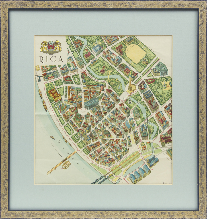Riga city plan
