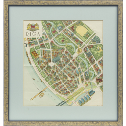 Riga city plan