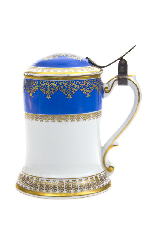 Kuznetsov porcelain beer mug with guilding