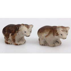 Biscuit figurines 'Animals' 2 pcs.