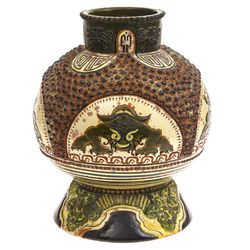 Kuznetsof Ceramic vase with oriental motifs