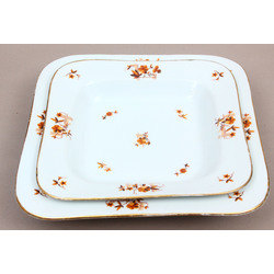 Porcelain Serving Plates - 2 pcs