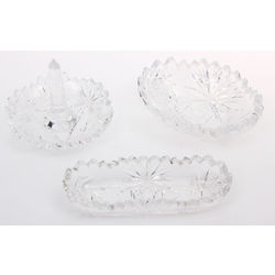 Crystal dish set 3 pcs.