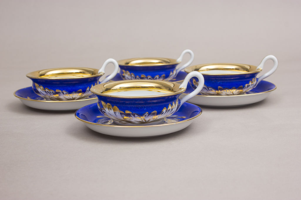 Porcelain cups with saucers 4 pcs.