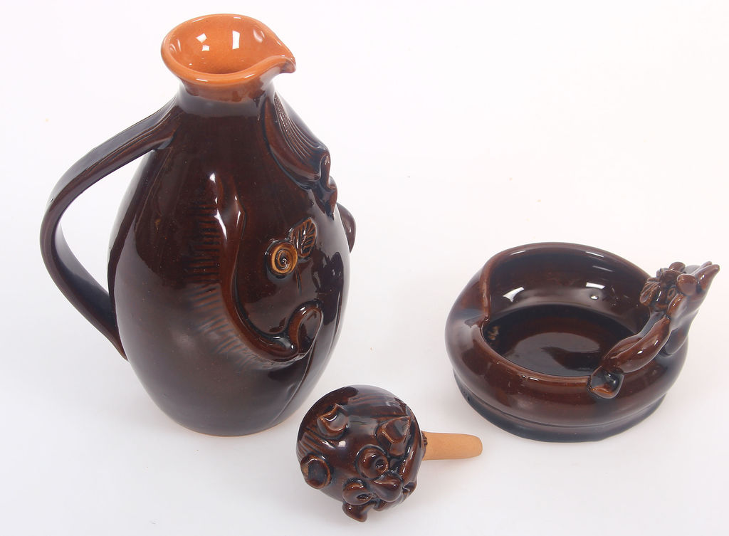 Keramikas komplekts - trauciņš un karafe 