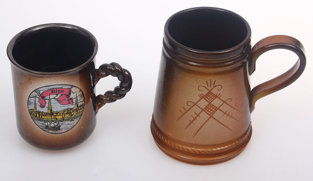 Ceramic beerr cups 2 pcs.