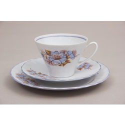 Porcelain Cup with 2 saucers 