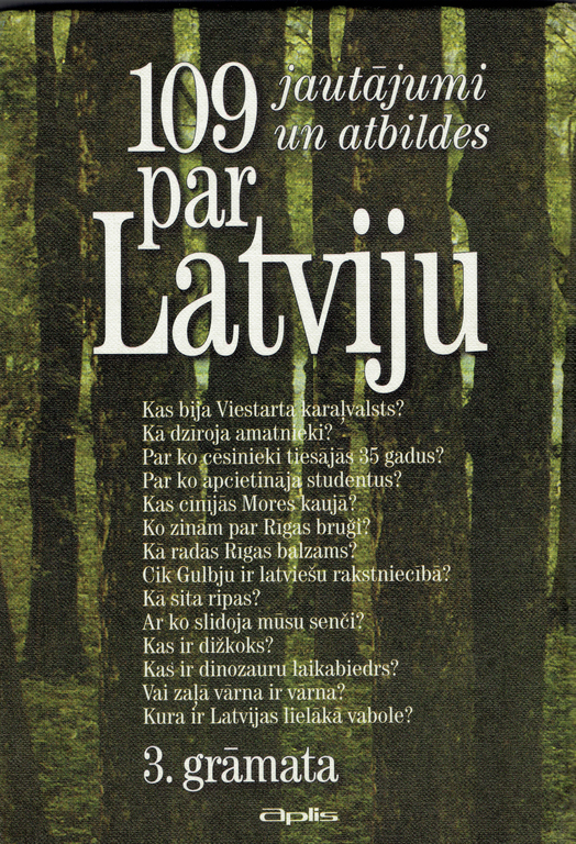 Enciklopēdija katrai ģimenei. Tava labākā grāmata par Latviju, 109 jautājumi un atbildes (4 gab.)