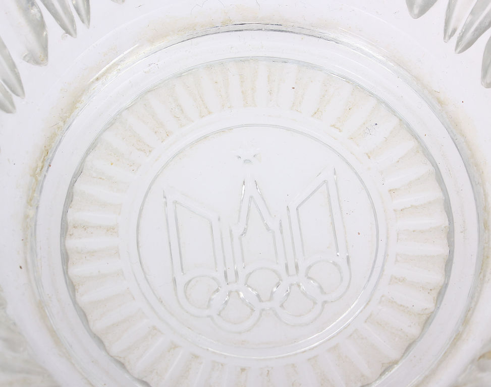 Стеклянная ваза для фруктами (тематики Олимпийских игр)