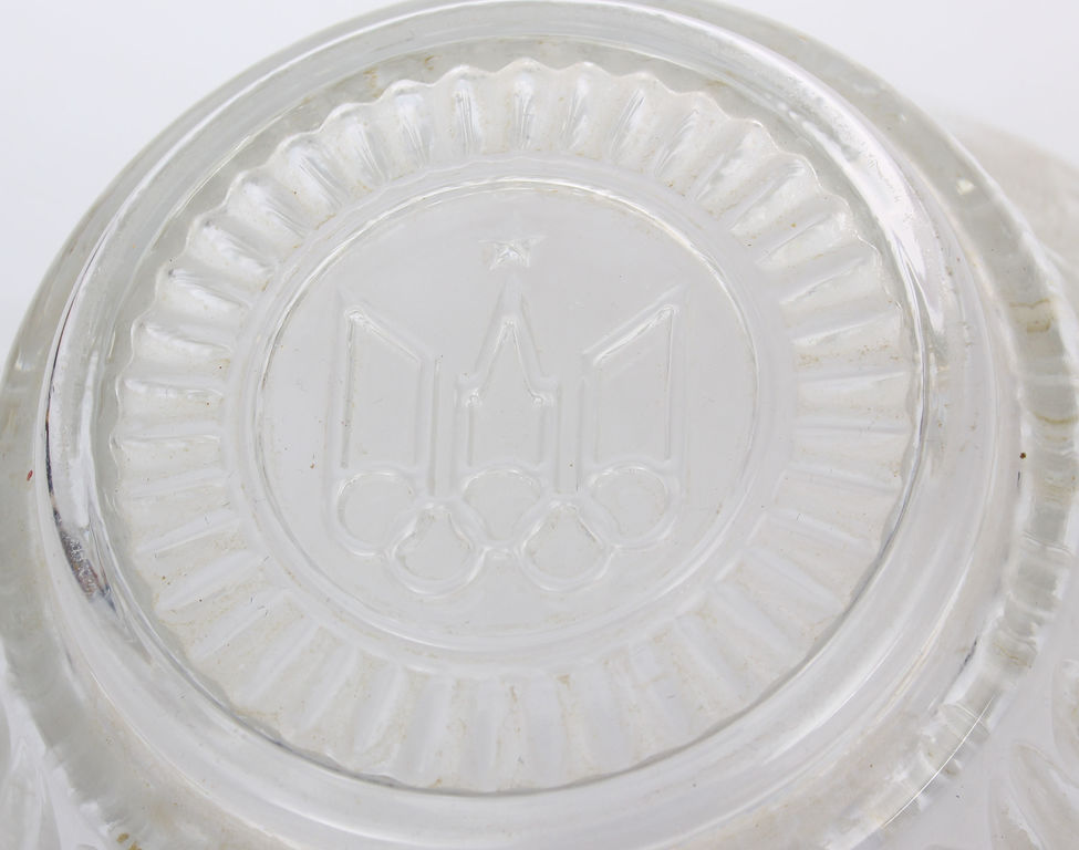 Стеклянная ваза для фруктами (тематики Олимпийских игр)