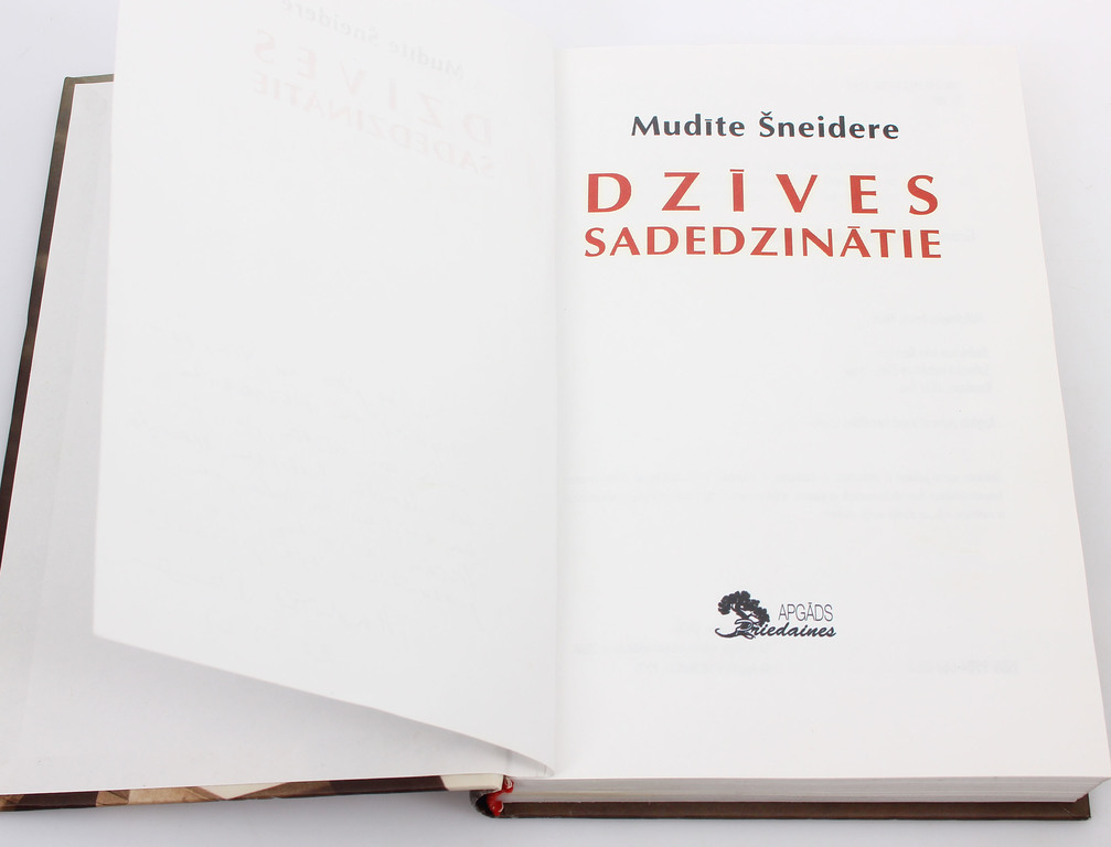 Mudīte Šneidere, Dzīves sadedzinātie(ar autora autogrāfu)