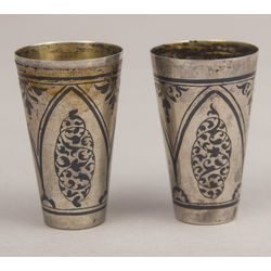 Two silver cups 