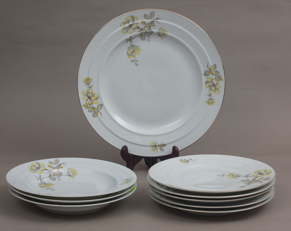 Porcelain Plates 8 + 1 