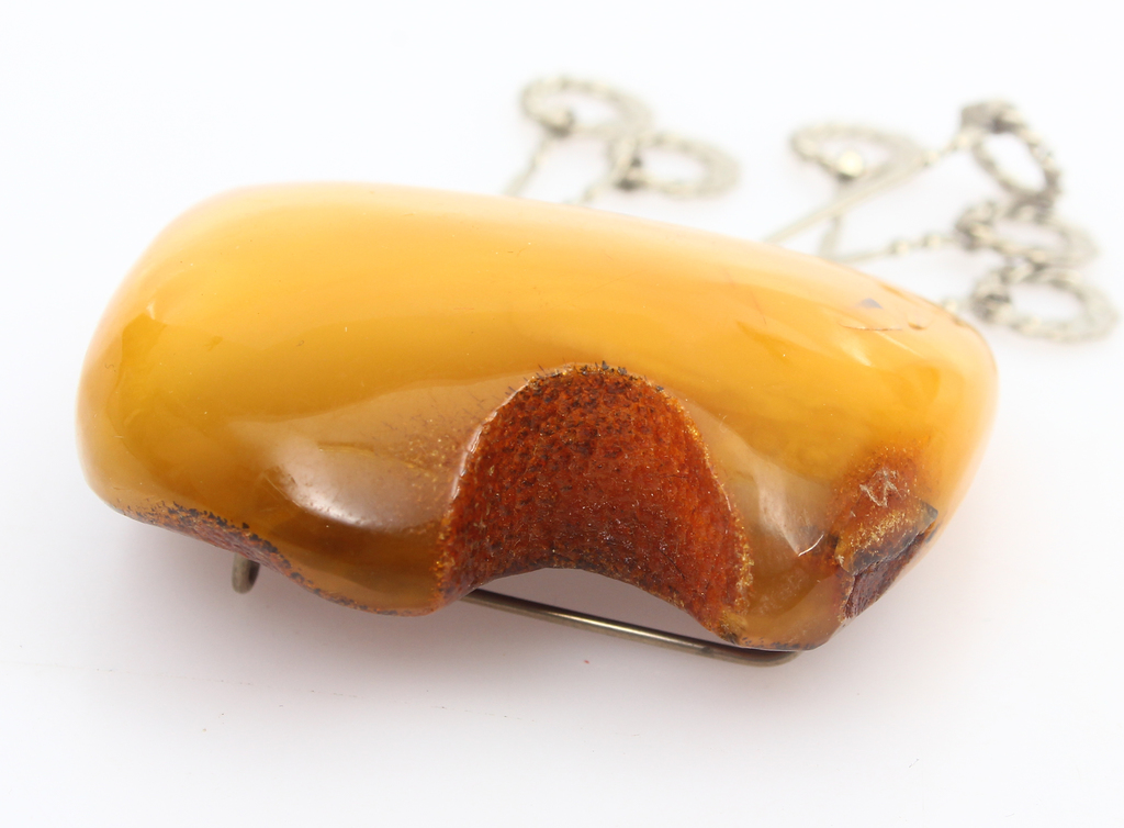 100% Natural Baltic amber brooch