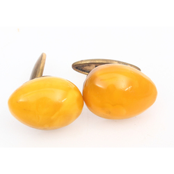  100% Natural Amber Cufflinks