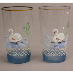 Стеклянные стаканы 2 шт. «Лебедь»