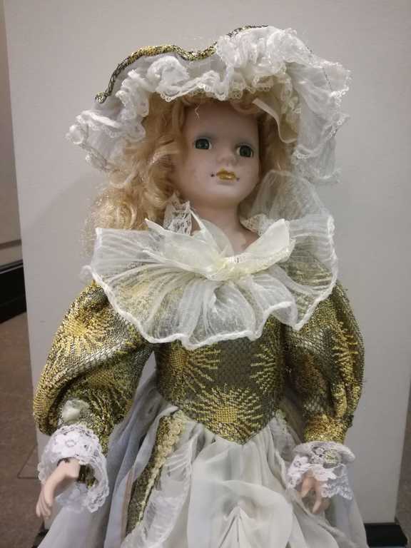 Doll with a porcelain head