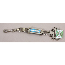Keychain with colored enamel