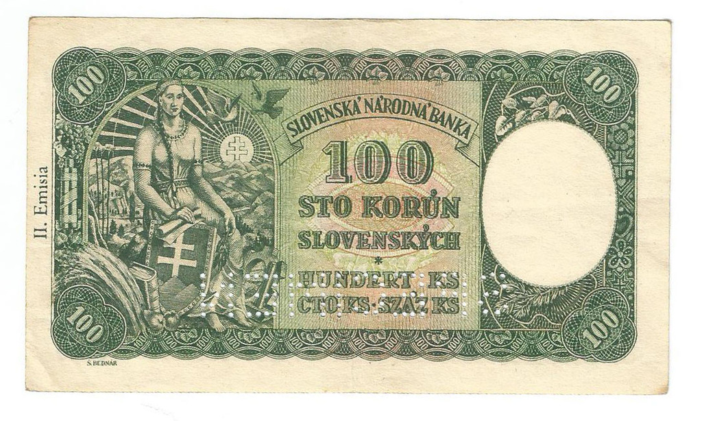 100 крон 1939 год