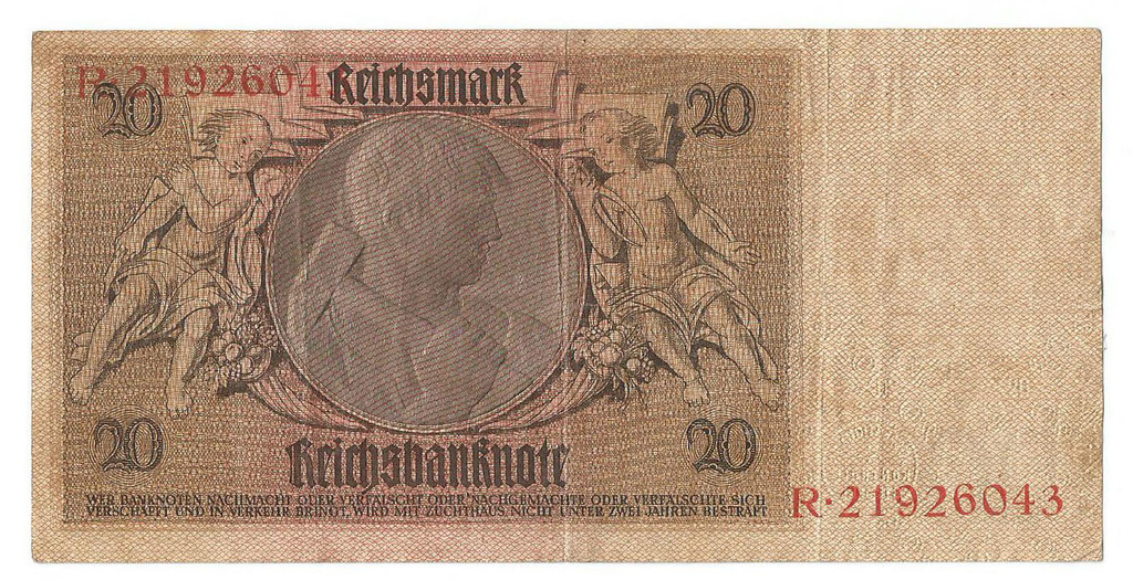 20 Рейхсмарк, 1929