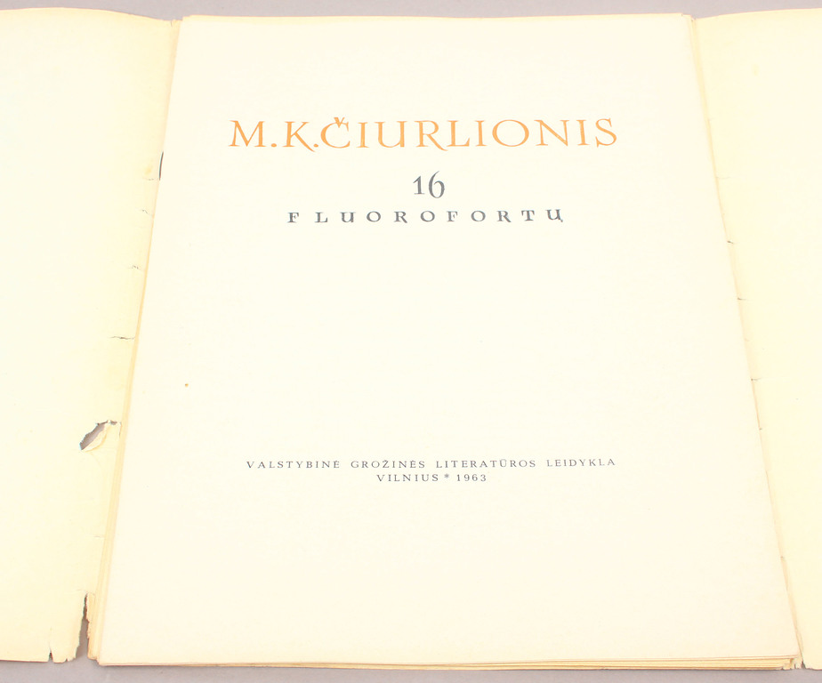 M.K.Čiurlionis, Reprodukciju albums