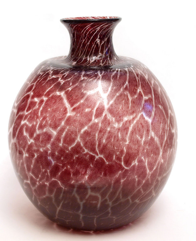 Colored glass vase