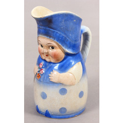 Faience milk pitcher