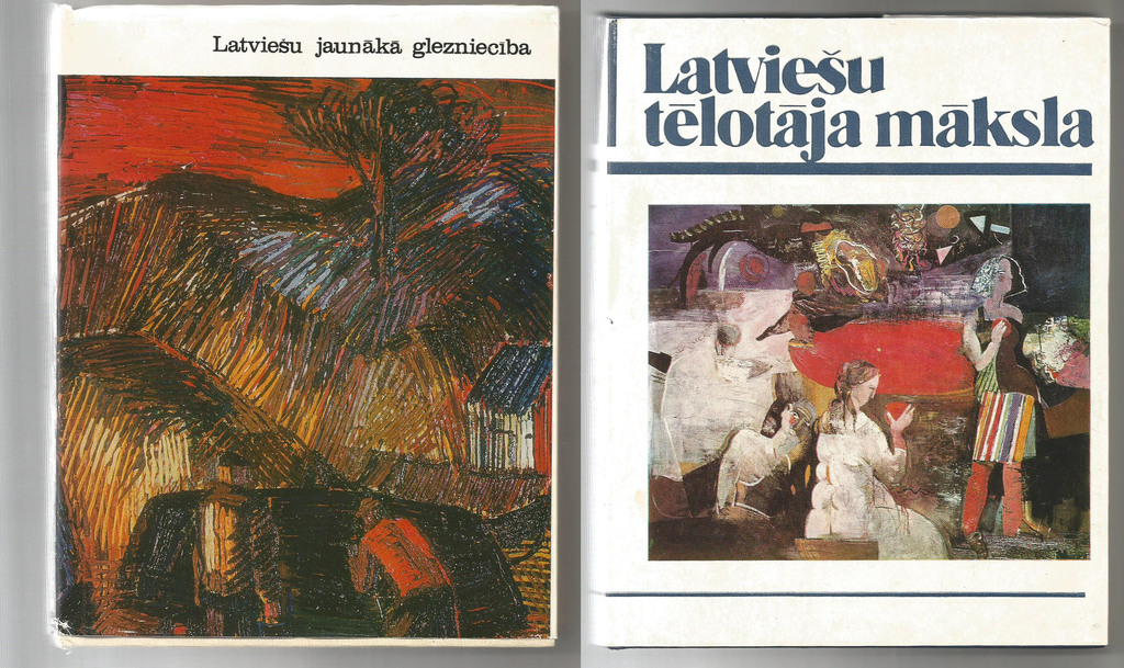 2 книги - Латышское изобразительное искусство, Латышская новая роспись