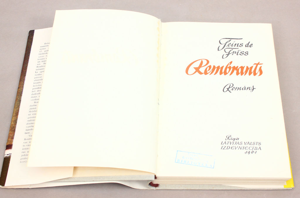 Feins de Frīss, Rembrants(novel)