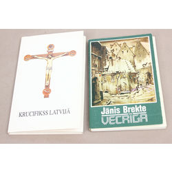 2 postcards albums - Jānis Brekte(Vecrīga), Krucifikss Latvijā