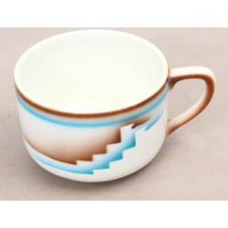 Art-deco style porcelain cup