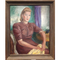 Portrait of the women (Vocal teacher and opera singer Dora Brutane)