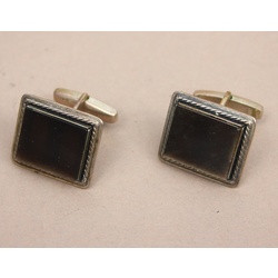 Silver cufflinks