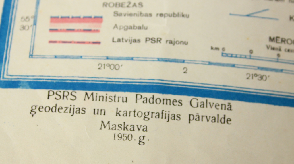 Latvijas PSR Karte
