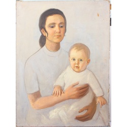 Mother with child (unsigned)