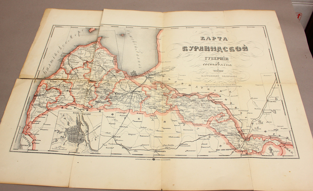 Kurzemes guberņas karte