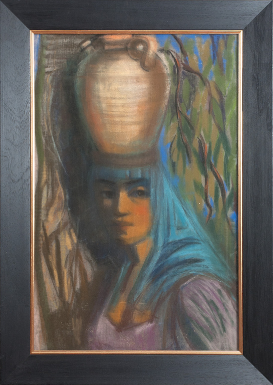 A woman with a jug