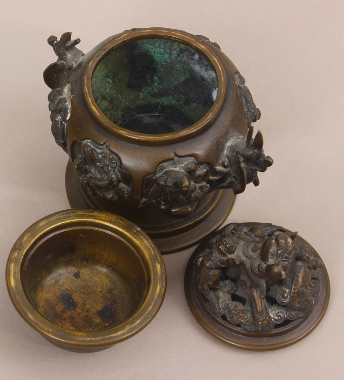 Incense bowl with lid