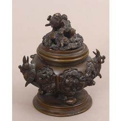 Incense bowl with lid